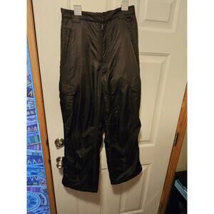 Arctic Quest Snowpants Insulated Adult Size Medium Black With Cargo Pockets